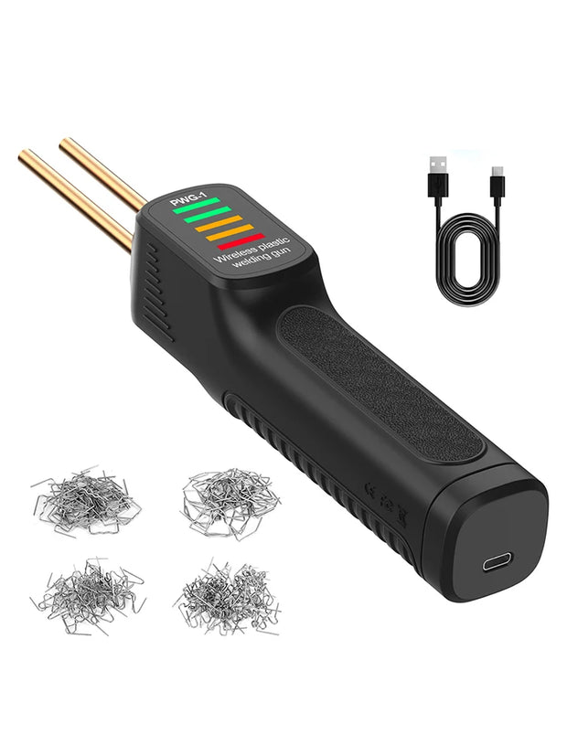 300W Plastic Welding Machine Soldering Iron Garage Repair Tools Car Bumpers Repair Tool Kits Welder Gun Portable USB Welding Kit