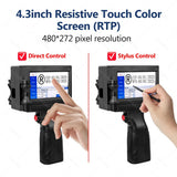 Printer touch screen close up