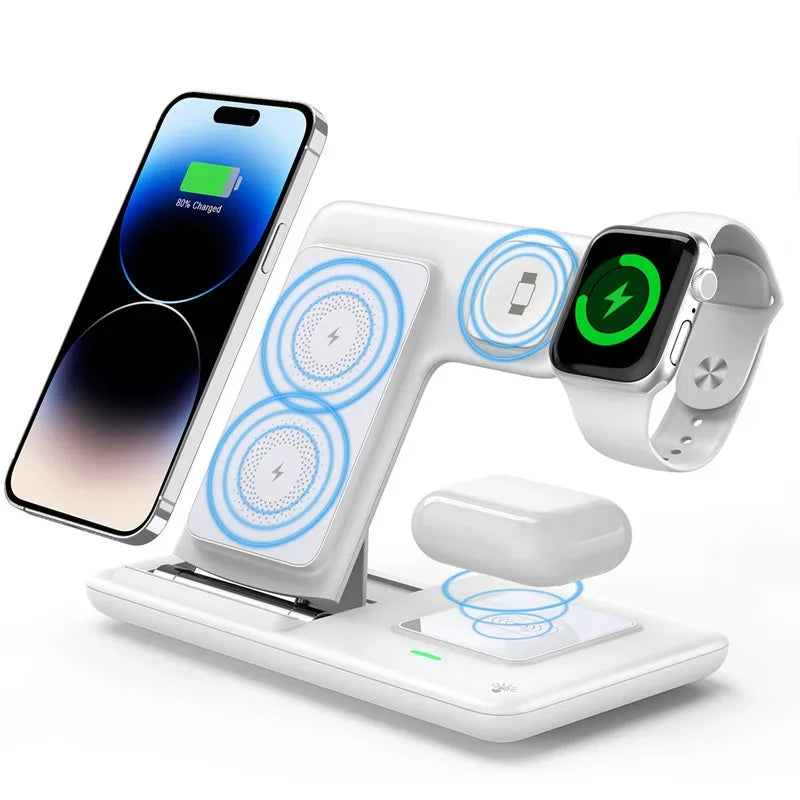 Foldable 3-in-1 Wireless Charging Station – for iPhone 17/16/15/14/13/12, iWatch & AirPods