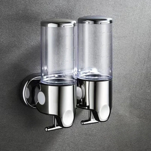 Wall-Mounted Shampoo and Soap Dispenser