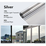 House Window Tint Privacy Film Anti Look Vinyl Mirror Foil Non Adhesive Car Glass Screen Stickers Rolls Heat UV Protection Tools