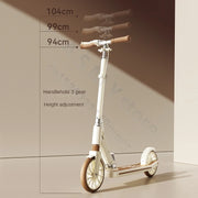 Children's Scooter, Foldable Bicycle, Large Children's Sliding Wheel, Campus Adult Two Wheel Scooter 5-15 years old