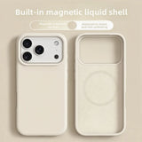 Magnetic Phone Case for iPhone 17/16 Pro Max, Liquid Silicone, MagSafe-Compatible