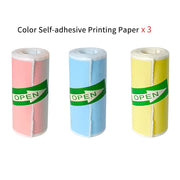 Mini Portable Printer Thermal Paper HD 57*25mm Universal Self-adhesive Roll Paper Label Sticker For Phone Printing Picture Photo