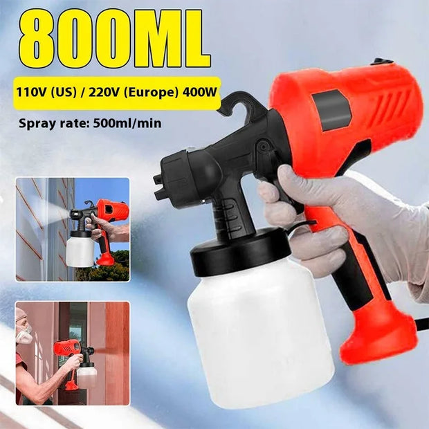 Electric Spray Gun Portable Home Paint Sprayer Auto Furniture Steel Coating AirbrushTool high-pressure atomizing spray paint gun