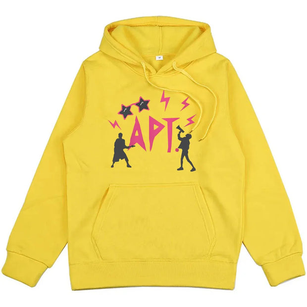 Winter Men/Women Clothes APT ROSÉ & Bruno Mars Hoodies Streetwear Unisex Hip Hop Long Sleeve Sweatshirts Harajuku Graphic Hoody