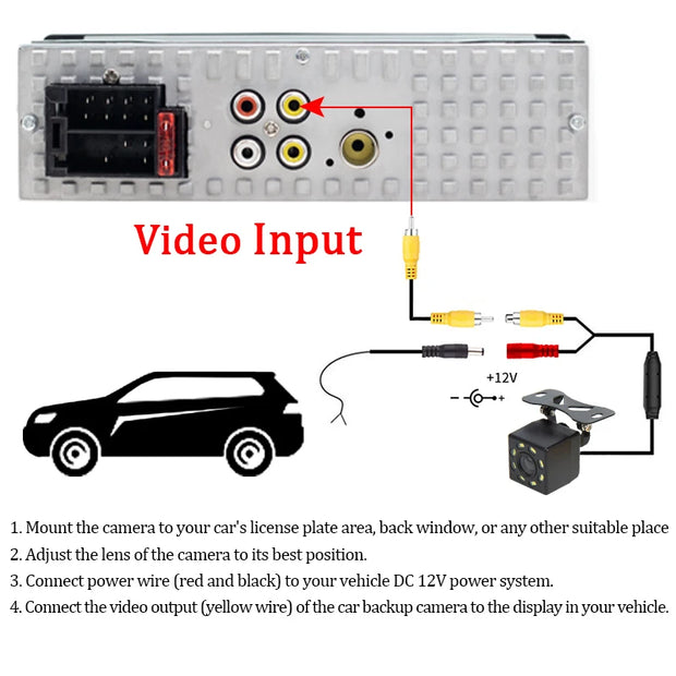 SINOVCLE Car Radio Audio 1 din 4.1” Touch Screen Bluetooth Stereo Mp3/Mp5 Player FM Receiver With Colorful Lights Remote Control