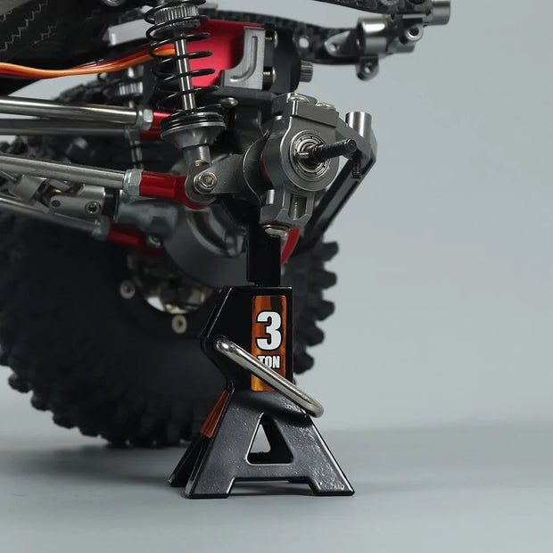 Floor Simulation Jack Stands Lift Pair Rack for Remote Toy Car Tire Change Lifting Support Stand Only