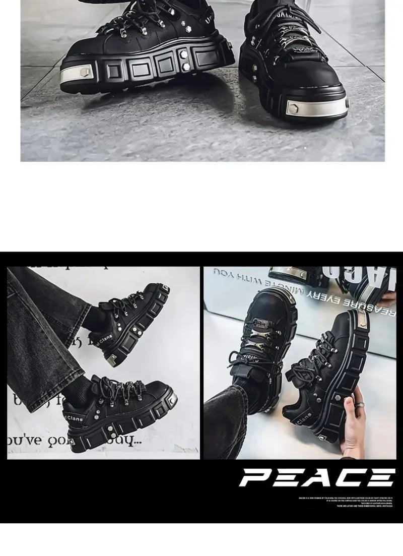 Women's Platform Sneakers – Casual Leather, Summer Sport Style