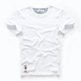 Men's Cotton Basic T-Shirt, Casual Short Sleeve Streetwear Tee