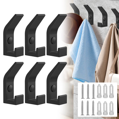 Heavy Duty Aluminum Wall Hooks Set