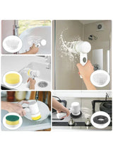 Cordless Electric Spin Scrubber, 5-in-1, for Bathroom Tile and Kitchen