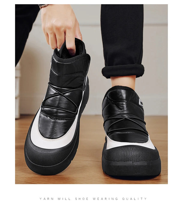 Winter Boots for Men Add Velvet Men's Sneakers Ankle Boots Soft and Comfortable Sports and Leisure Wear-resistant Non-Slip New