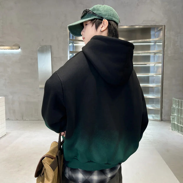 Fashion Kids Winter Clothes New Product Warm Hoodies Sweatshirts Boy Novelty High Streetwear Outerwear Child Gradient Sweatshirt