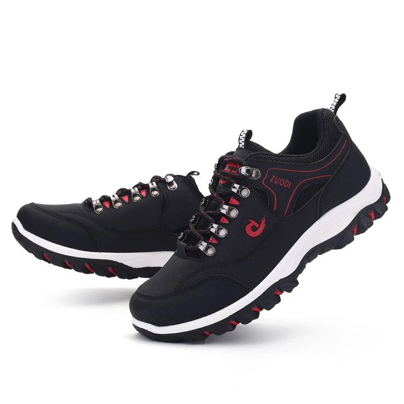 Men's Leather Casual Sneakers – Lightweight for All Seasons