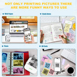 Mini Portable Printer Thermal Paper HD 57*25mm Universal Self-adhesive Roll Paper Label Sticker For Phone Printing Picture Photo UpTrend Deals