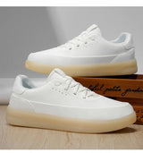 Men's Leather Casual Shoes, Lightweight Soft Sole