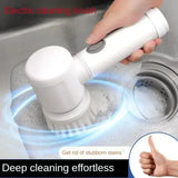 Cordless Electric Spin Scrubber – for Bathroom & Kitchen, with Brush Heads