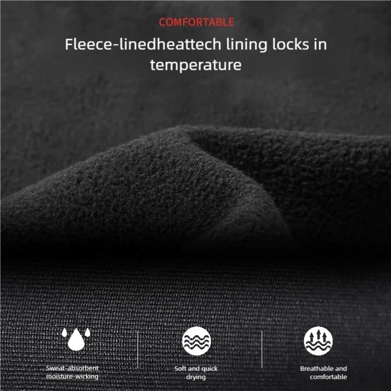 Men's Winter Thermal T-Shirt – Long Sleeve Turtleneck, Soft & Thin