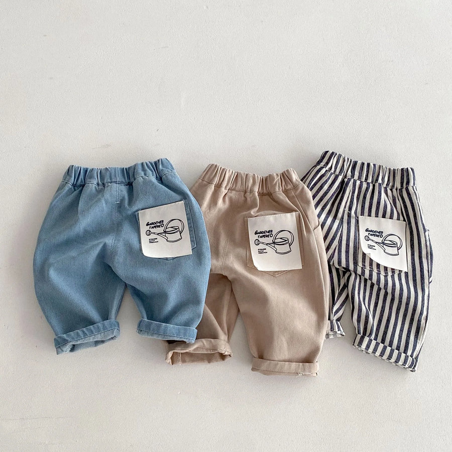 Toddler Boys Denim Pants – Soft Korean Style Casual (Ages 0-5)
