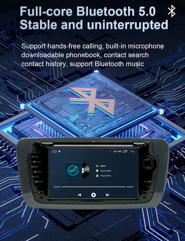 7" Touchscreen Car Stereo Head Unit For Seat Ibiza 6j 2009 - 2013 Multimedia Player GPS Navigation Carplay Android Auto Radio