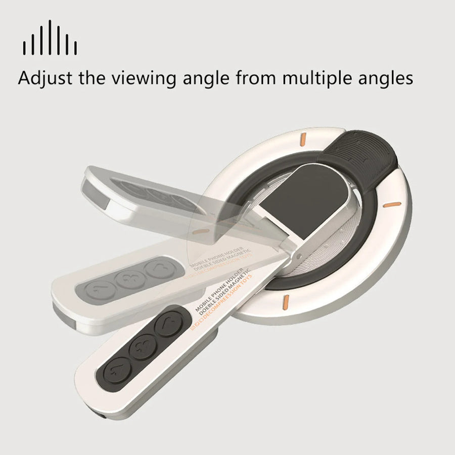 MagSafe Phone Grip Stand – 3-in-1 Magnetic Finger Ring Holder, Double-Sided Magnet