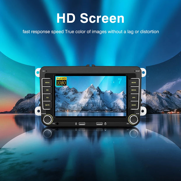7 inch Car Stereo Radio Android 14 Carplay For VW Volkswagen
