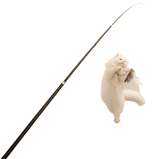 Telescopic Cat Teaser Wand with Cartoon Design