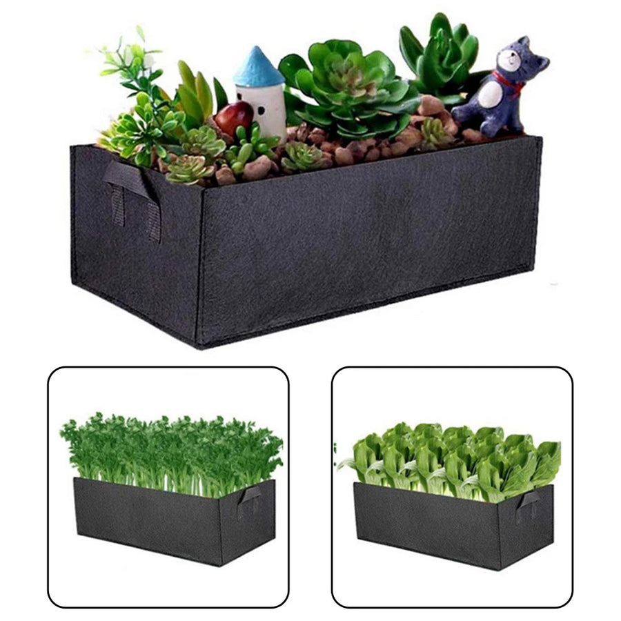 Grow bag planted with vegetables