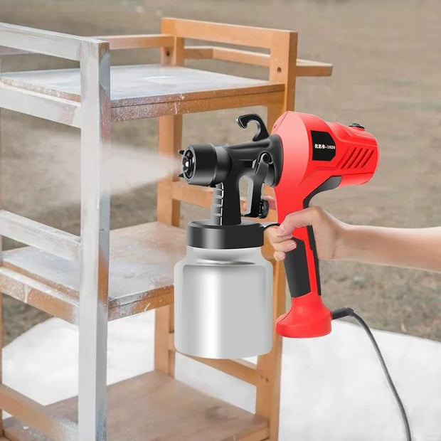 Electric Spray Gun Portable Home Paint Sprayer Auto Furniture Steel Coating AirbrushTool high-pressure atomizing spray paint gun