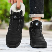 Winter Men Boots Outdoor Men Snow Boots High Top Cotton Boots with Fur Waterproof Non-slip Ankle Boots Lightweight Work Boots