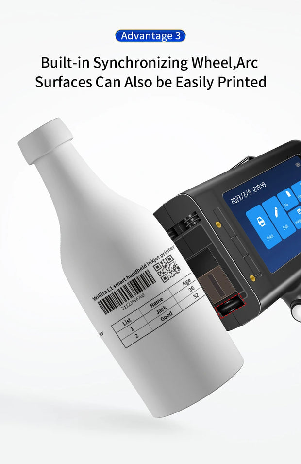 Willita Handheld Thermal Inkjet Printer English Language Production Date Number Logo Expiry Date Label Plastic Hand Jet Printer