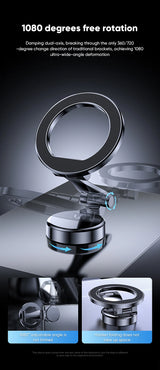 MagSafe Car Phone Holder, 360-Degree Rotating Magnetic Mount for Vehicles