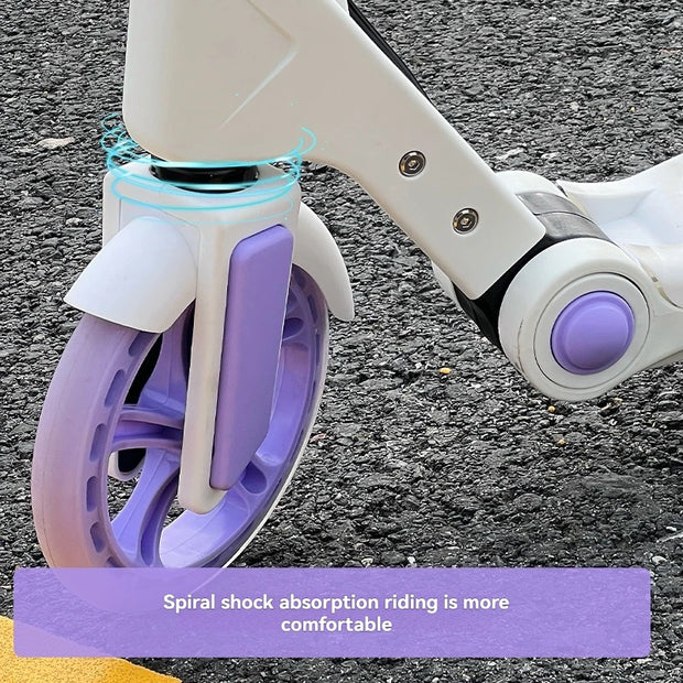 Teenagers and Kids Scooters Adult Two-Wheeled Collapsible City Campus Scooter 12 Scooter