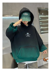 Fashion Kids Winter Clothes New Product Warm Hoodies Sweatshirts Boy Novelty High Streetwear Outerwear Child Gradient Sweatshirt