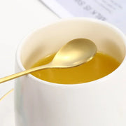 Christmas Gifts, Kitchen Accessories, Tableware Decoration, 5pcs Spoon, Fork, Coffee Spoon, Stainless Steel, Branch Leaves