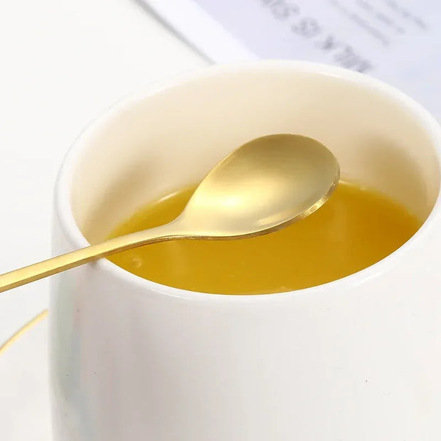 Christmas Gifts, Kitchen Accessories, Tableware Decoration, 5pcs Spoon, Fork, Coffee Spoon, Stainless Steel, Branch Leaves