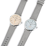 Violet dial automatic watch