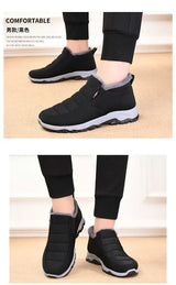 Men's Winter Casual Shoes – Warm Cotton, Chunky Sole