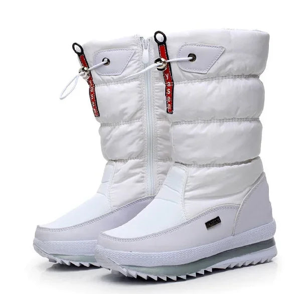 Winter Boots for Women Fashion Thick Plush Waterproof Non-slip Boots Couple Winter Shoes High Quality Warm Fur Boots New Zapatos