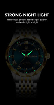 2025 New Modern Simple Creative Sport and Leisure Watch Creative Design Waterproof Quartz Movement Energy Watches Gift for Men