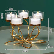 Metal Candle Holder for Table Decor
