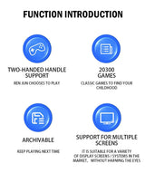 Function introduction chart with icons and text on a white background