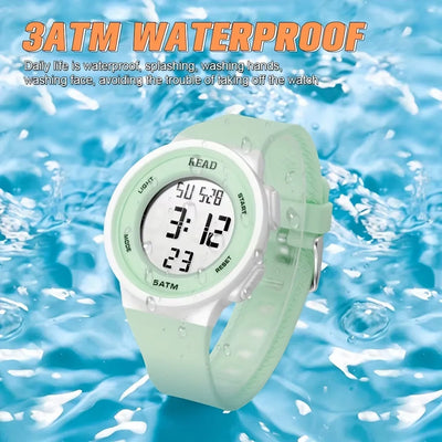 Women's Fashion LED Digital Watch – Waterproof Multi-Function Display Watch