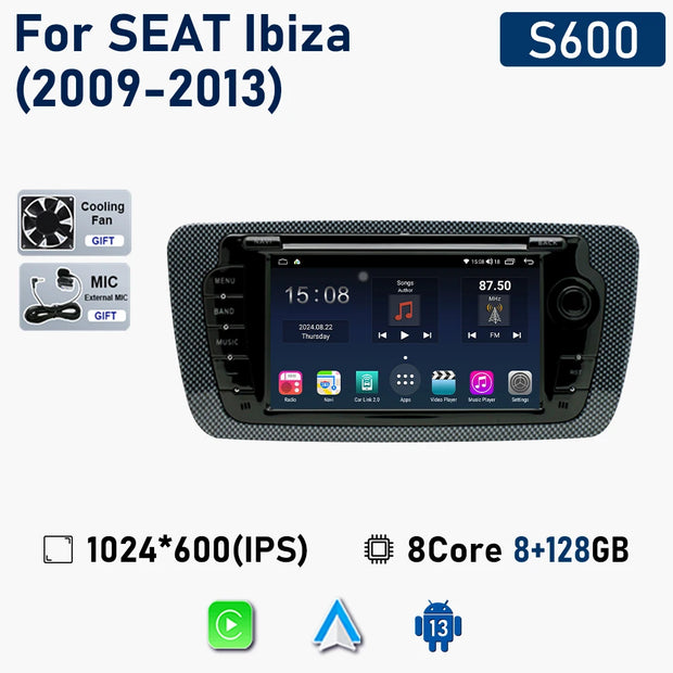 7" Touchscreen Car Stereo Head Unit For Seat Ibiza 6j 2009 - 2013 Multimedia Player GPS Navigation Carplay Android Auto Radio