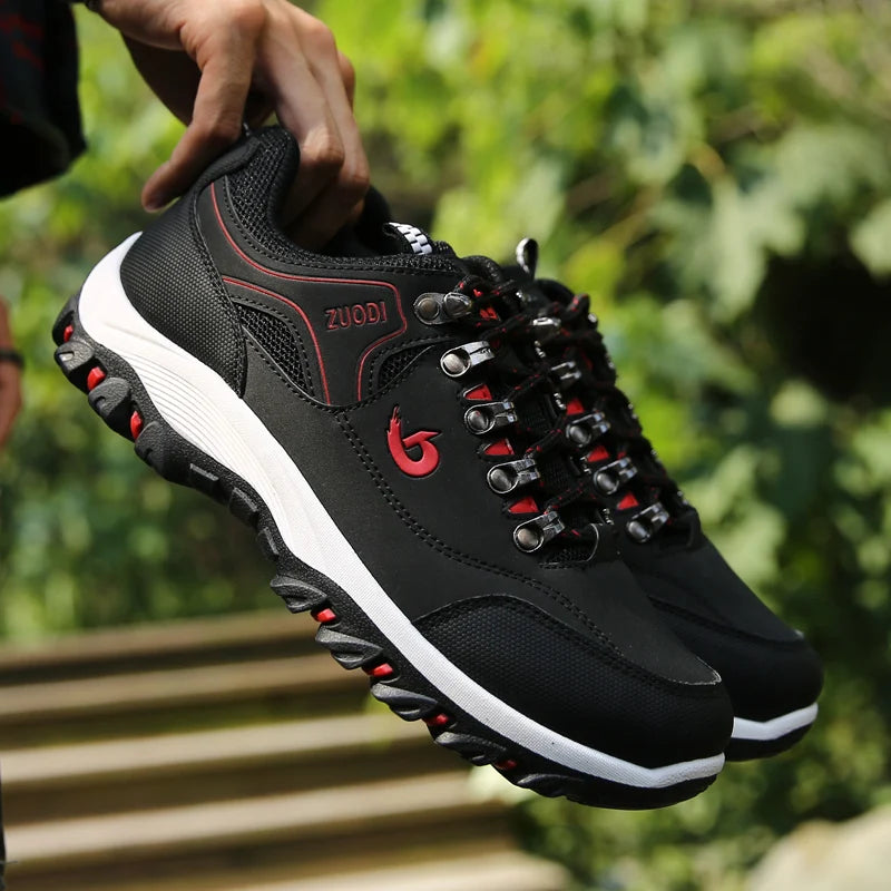Men's Leather Casual Sneakers – Lightweight for All Seasons