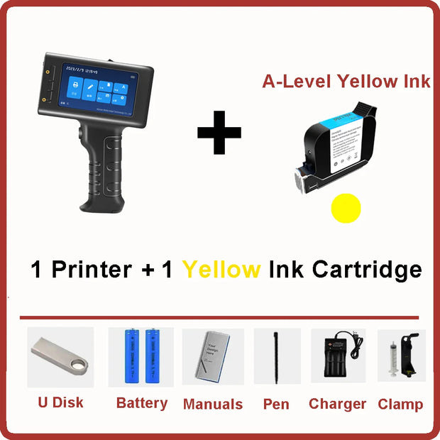 Willita Handheld Thermal Inkjet Printer English Language Production Date Number Logo Expiry Date Label Plastic Hand Jet Printer