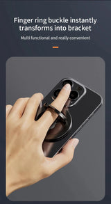 Magnetic Phone Stand – Double-Sided Ring Holder, Folding Desktop Bracket, 360° Rotation