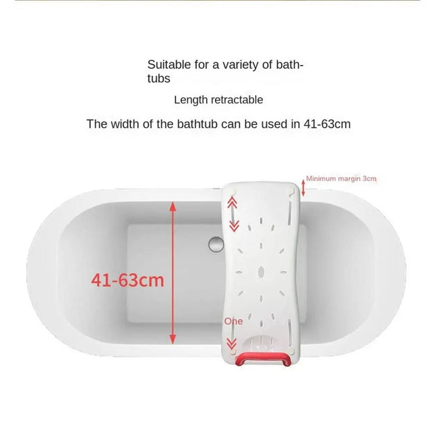 With Handle Bathtub Shower Board Adjustable Non -slip Bathtub Bench With Rounded Corners Bath Sitting Board For Disabled People