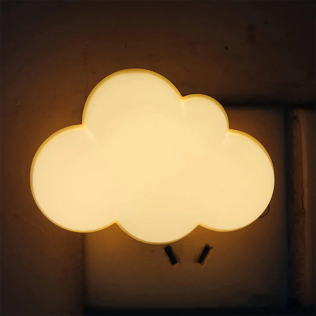 LED Smart Motion Sensor Night Lights  Plug In Auto On/Off Cloud for Kids Bedroom Stair Hallway Study Bedhead Night Lamps
